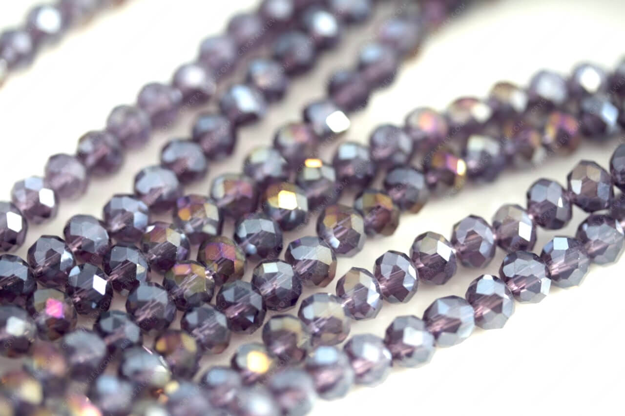 Намистина Рондель Dark Violet AB